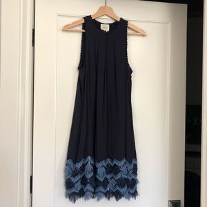 •Maeve• Blue sequin shift dress